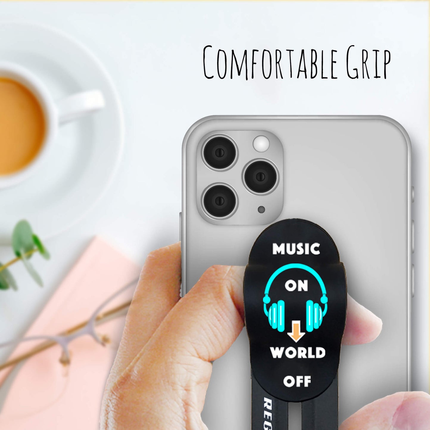 Finger Grip & Selfie Holder - Music
