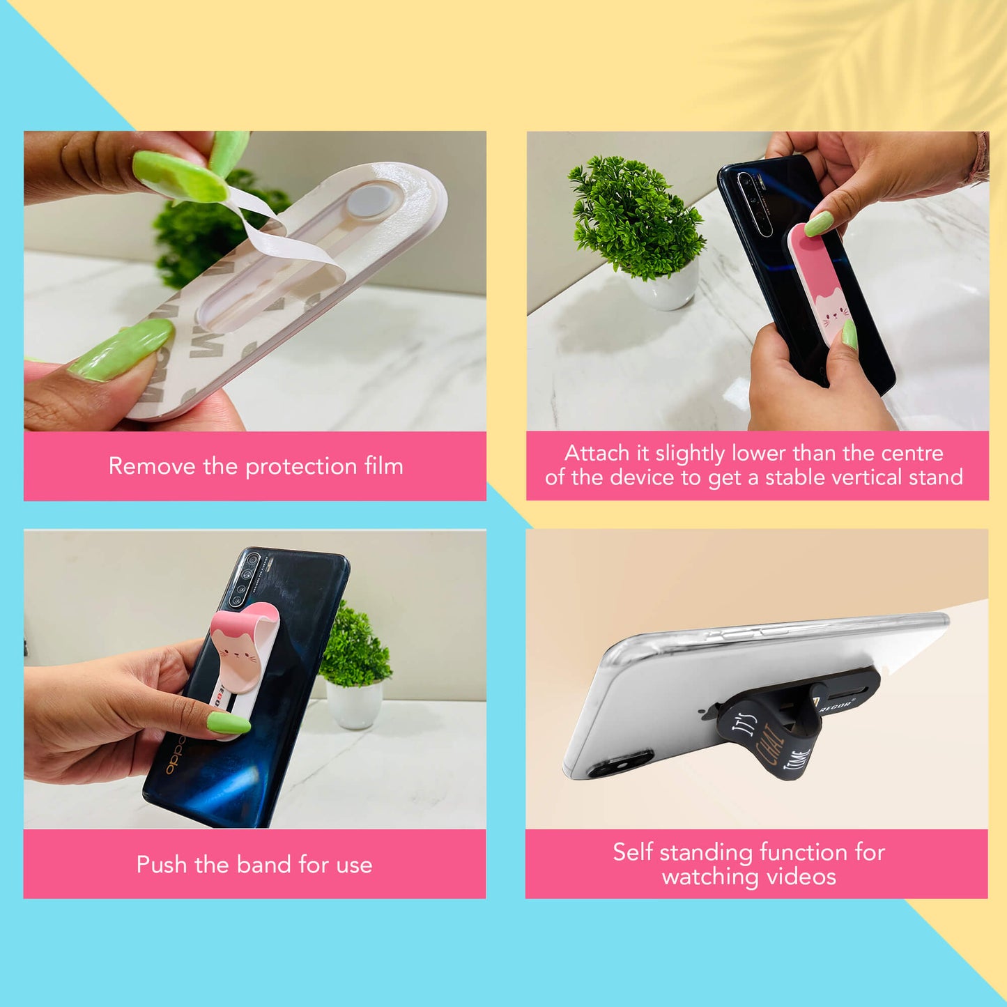 Finger Grip & Selfie Holder - Music