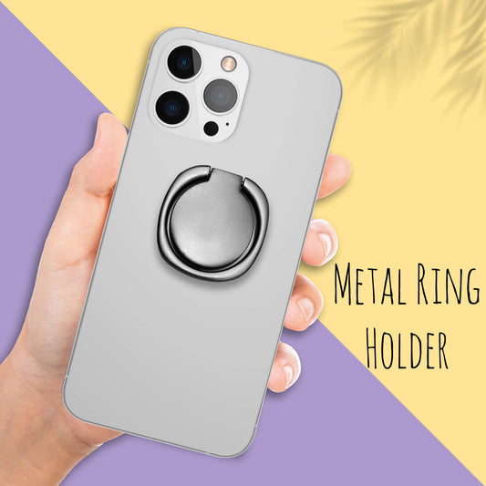 Finger Grip & Selfie Holder - Metal (Black)