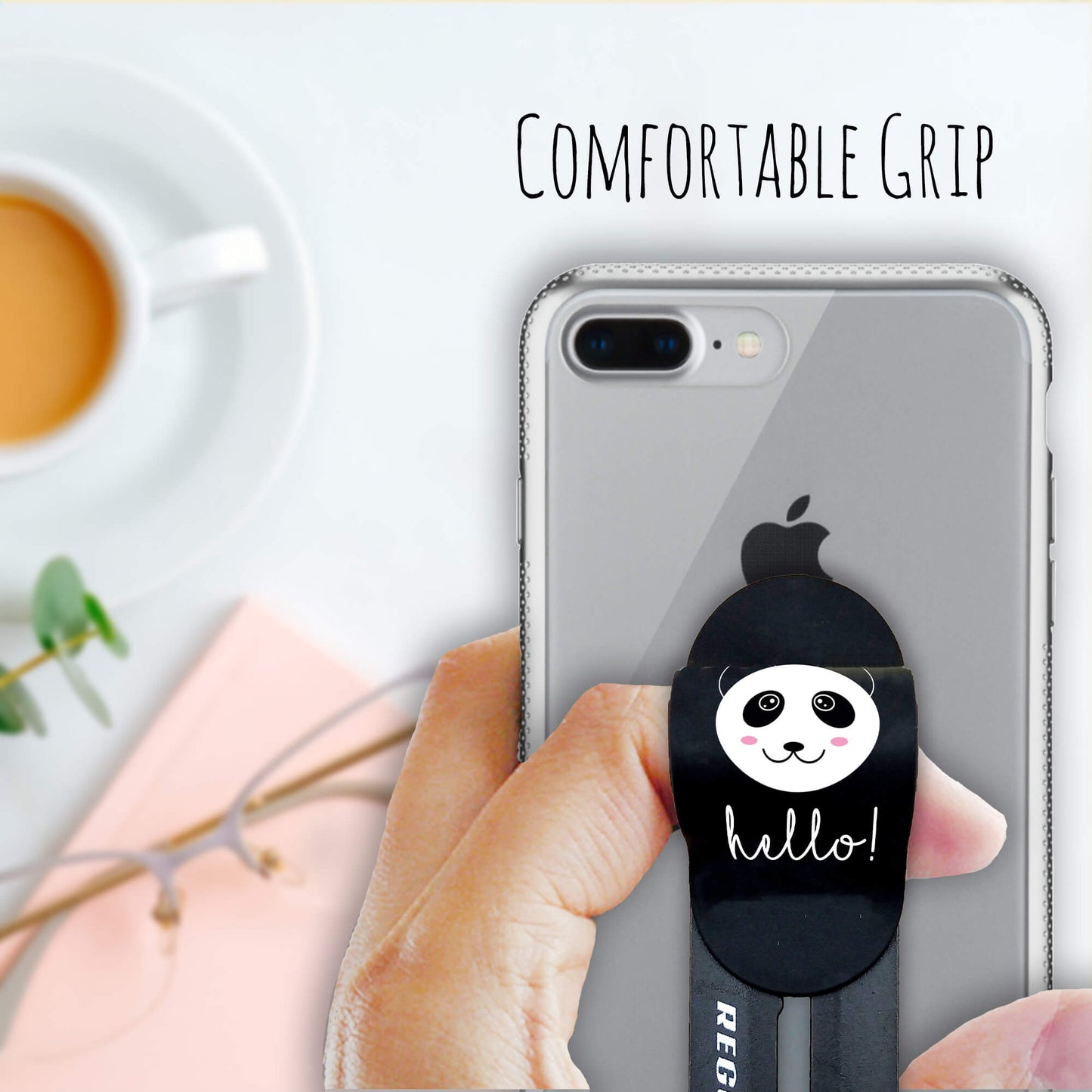 Finger Grip & Selfie Holder  - Panda