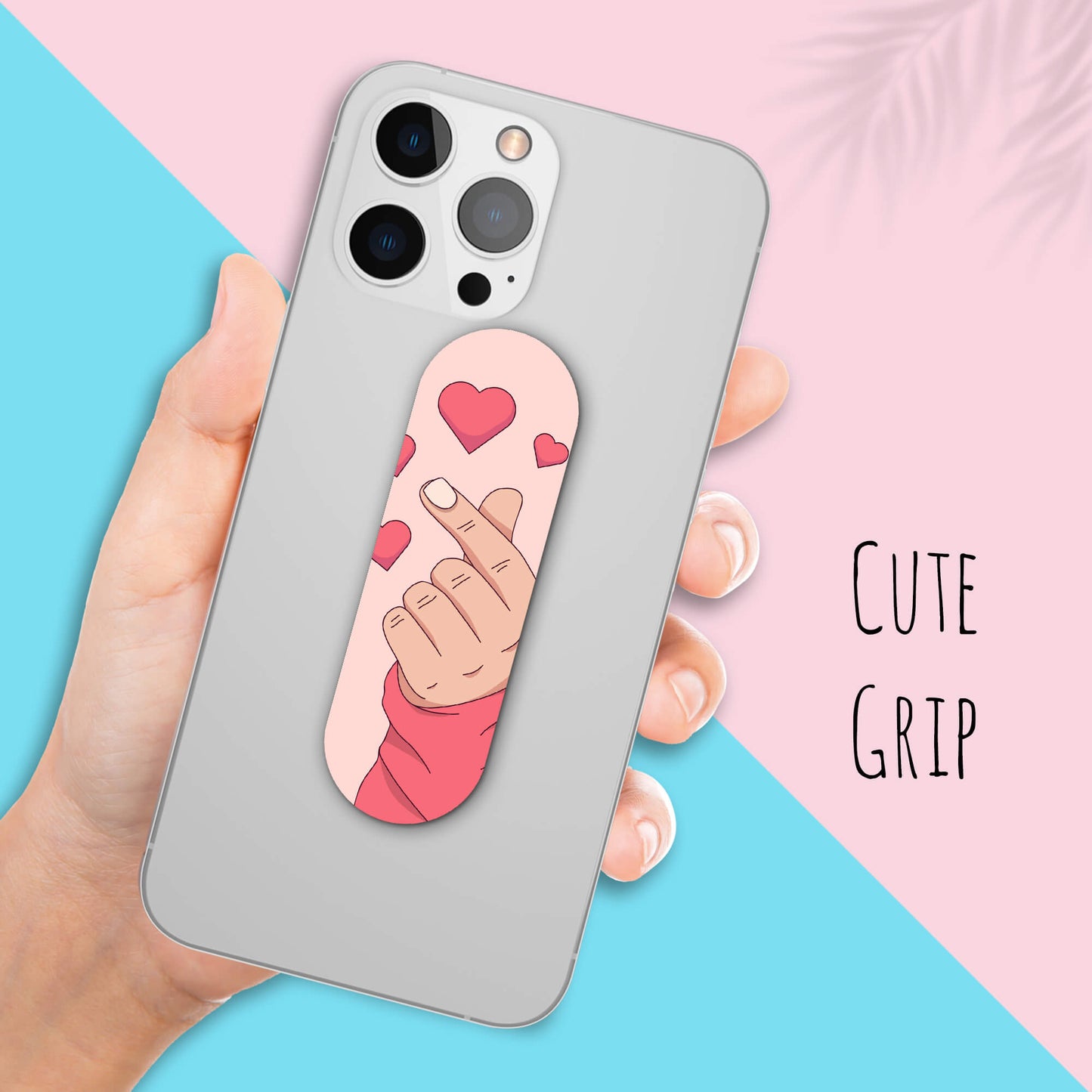 Finger Grip & Selfie Holder - Finger Heart