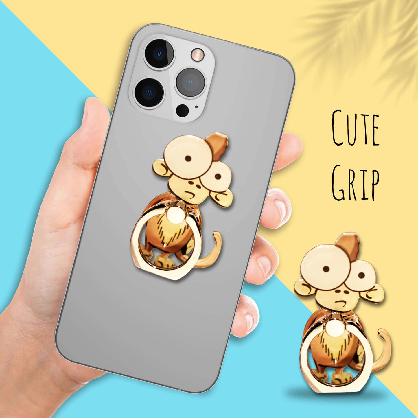 Finger Grip & Selfie Holder - Cute Monkey